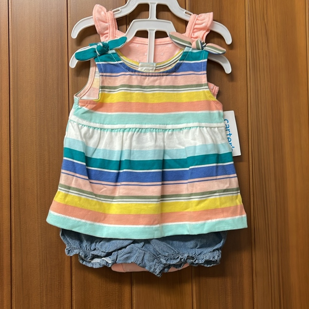 Carter’s Girl Baby 3-piece Matching Set NWT 6 Months